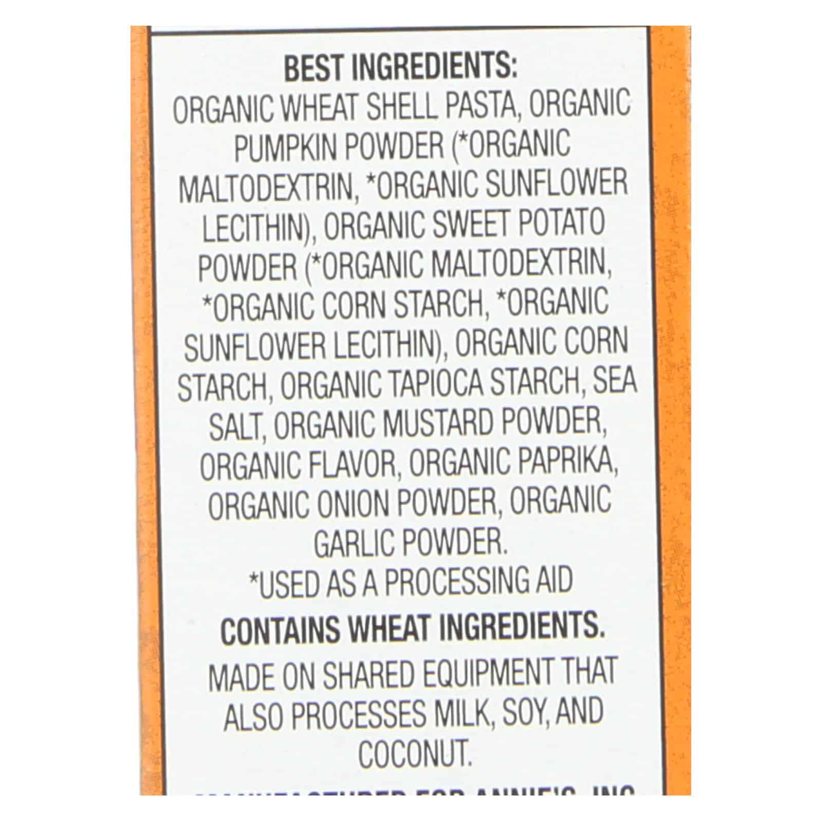 Annie's Homegrown Organic Vegan Shells and Creamy Sauce Pasta Dinner - Case of 12 - 6 oz.