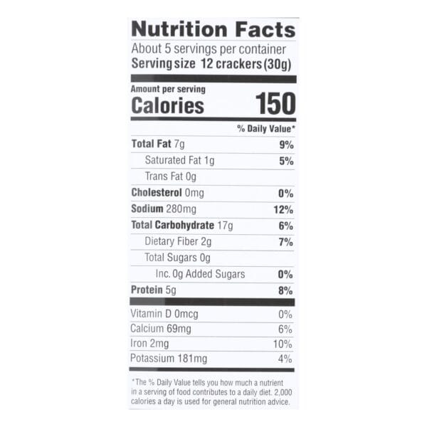 Mary's Gone Crackers Super Seed - Basil$ Garlic - Case of 6 - 5.5 oz. - Image 3