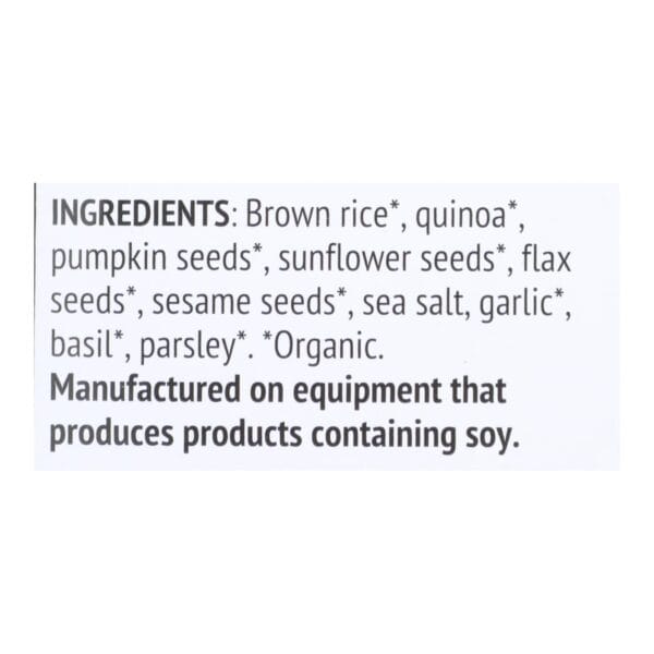Mary's Gone Crackers Super Seed - Basil$ Garlic - Case of 6 - 5.5 oz.