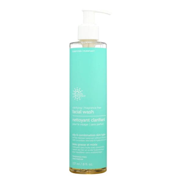 Earth Science Clarifying Facial Wash Fragrance Free - 8 fl oz - Image 2