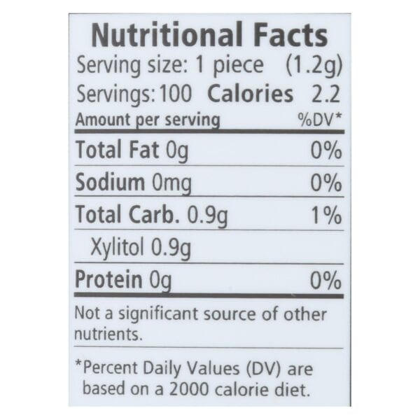 Spry Chewing Gum - Xylitol - Cinnamon - 100 count - 1 each
