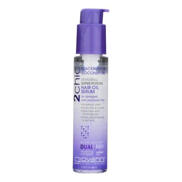 Giovanni Hair Care Products Hair Oil Serum - 2Chic - Repairing Super Potion - Blackberry and Coconut Milk - 2.75 oz - 1 each - Image 2