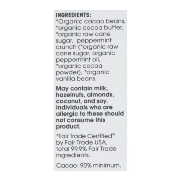 Alter Eco Americas - Chocolate Dp Dark Crisp Mint - Case of 12 - 2.65 OZ - Image 2