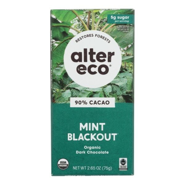Alter Eco Americas - Chocolate Dp Dark Crisp Mint - Case of 12 - 2.65 OZ - Image 3