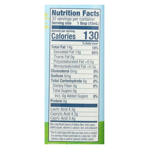 Carrington Farms Coconut Cooking Oil - Case of 6 - 16 fl oz. - Image 3