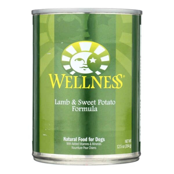 Wellness Pet Products Dog Food - Lamb and Sweet Potato Recipe - Case of 12 - 12.5 oz. - Image 2