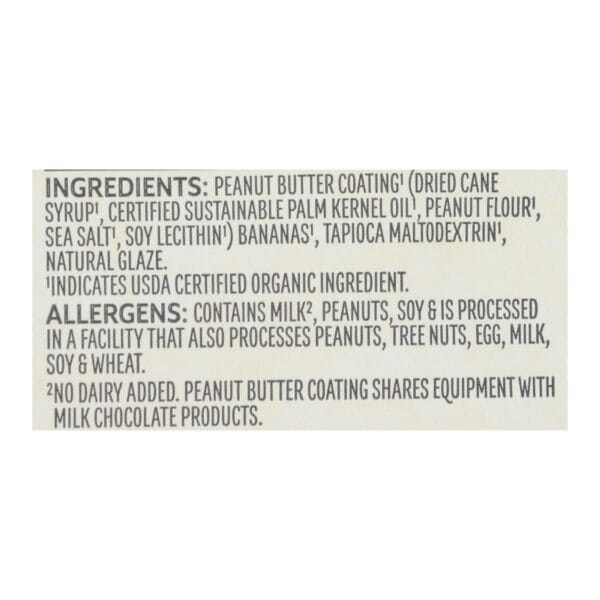 Barnana Chewy Banana Bites - Organic Peanut Butter - Case of 12 - 3.5 oz.
