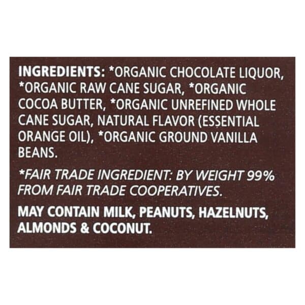 Equal Exchange Organic Orange Chocolate - Orange - Case of 12 - 2.8 oz. - Image 2