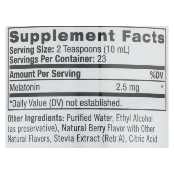 Natrol - Melatonin Liquid 2.5mg - 8 FZ - Image 2