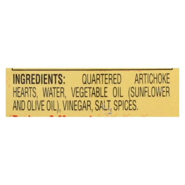 Reese Marinated Artichoke Hearts - Quartered - Case of 12 - 7.5 oz. - Image 3