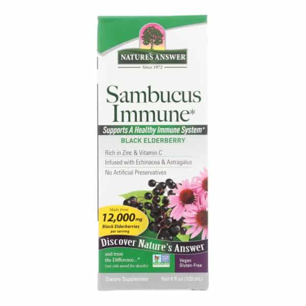 Nature's Answer - Sambucus Immune Support - 4 fl oz - Image 2