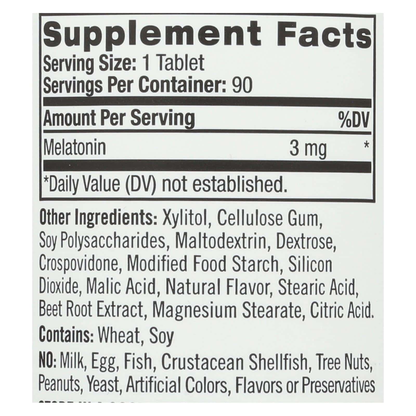 Natrol Melatonin Fast Dissolve Strawberry - 3 mg - 90 Tablets - Image 2