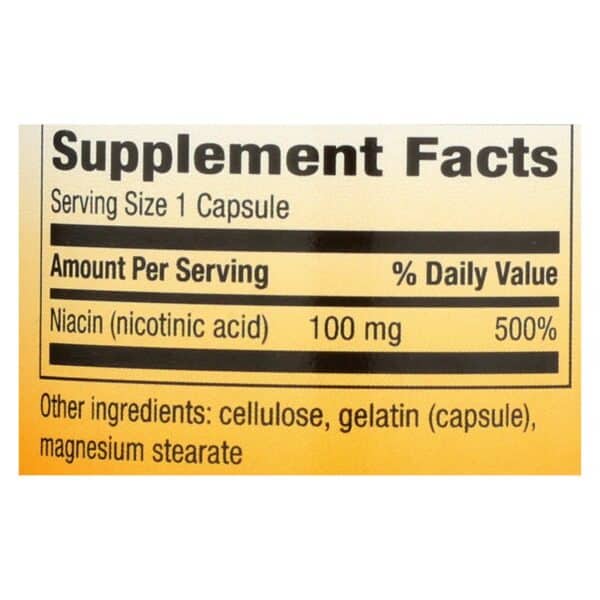 Nature's Way - Niacin - 100 mg - 100 Capsules - Image 2