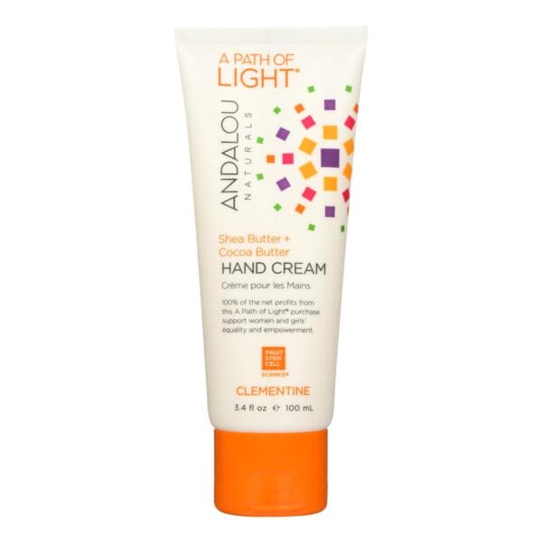 Andalou Naturals Hand Cream - A Force of Nature Shea Butter plus Sea Buckthorn - Clementine - 3.4 oz - Image 2
