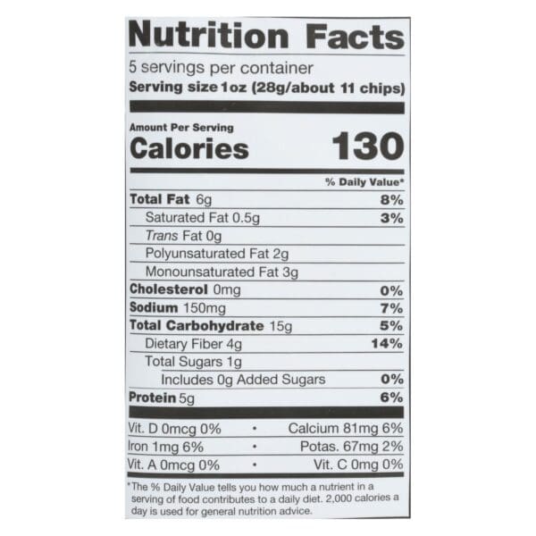 Beanitos - White Bean Chips - Hint of Lime - Case of 6 - 5 oz. - Image 2