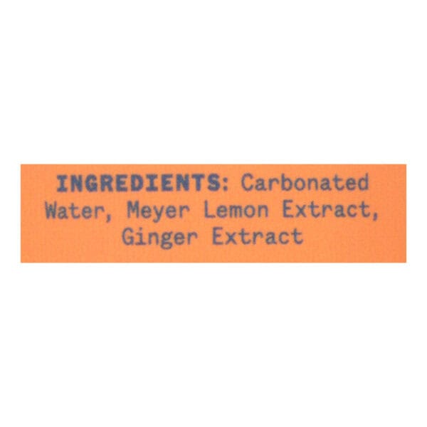 Aura Bora - Sparkling Water Ginger Mey Lemon - Case of 12-12 FZ