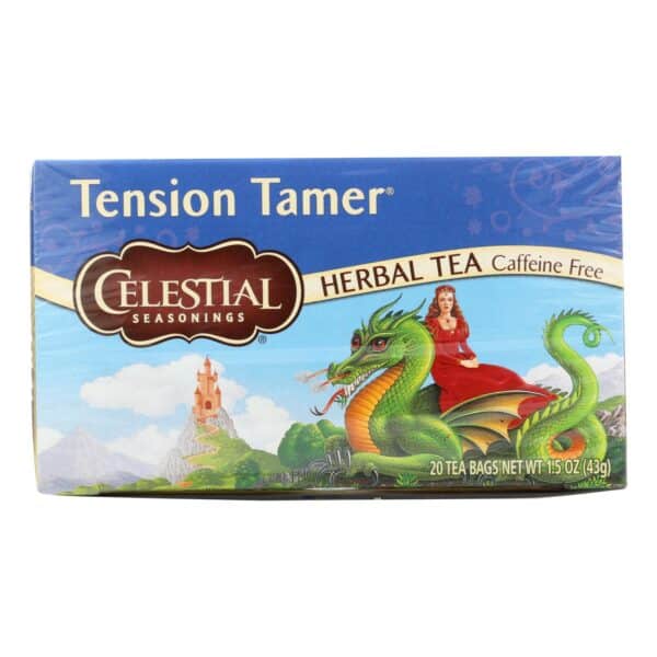 Celestial Seasonings Tension Tamer Herbal Tea Caffeine Free - 20 Tea Bags - Case of 6 - Image 2