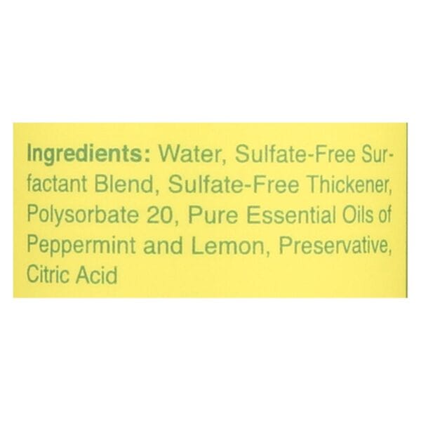 Rebel Green Dish Soap - Peppermint and Lemon - Deluxe - Case of 4 - 16 fl oz