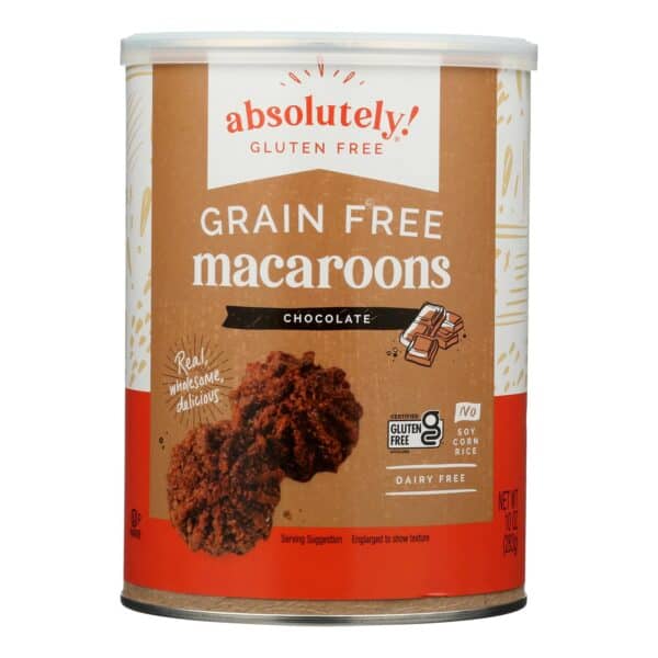 Absolutely Gluten Free Macaroons - Chocolate - Clasc - Case of 6 - 10 oz