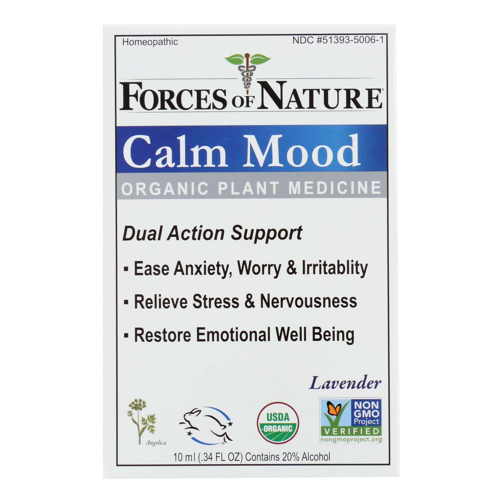Forces Of Nature - Calm Mood - 1 Each-10 ML - Image 2
