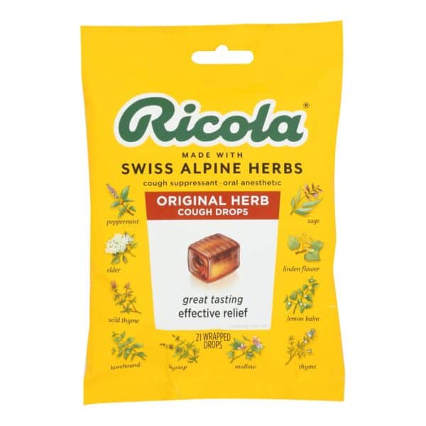 Ricola - Cough Drop Original Herb - Case of 8-21 CT - Image 2