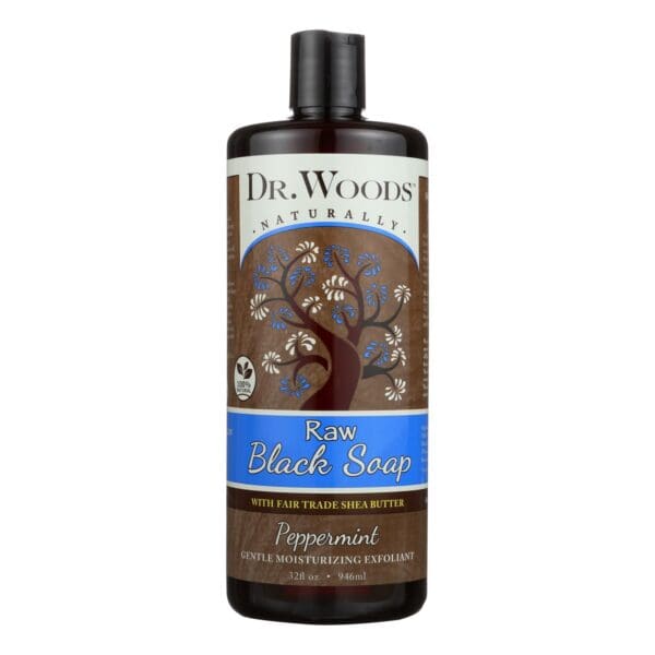 Dr. Woods Naturals Black Soap - Shea Vision - Peppermint - 32 oz - Image 2