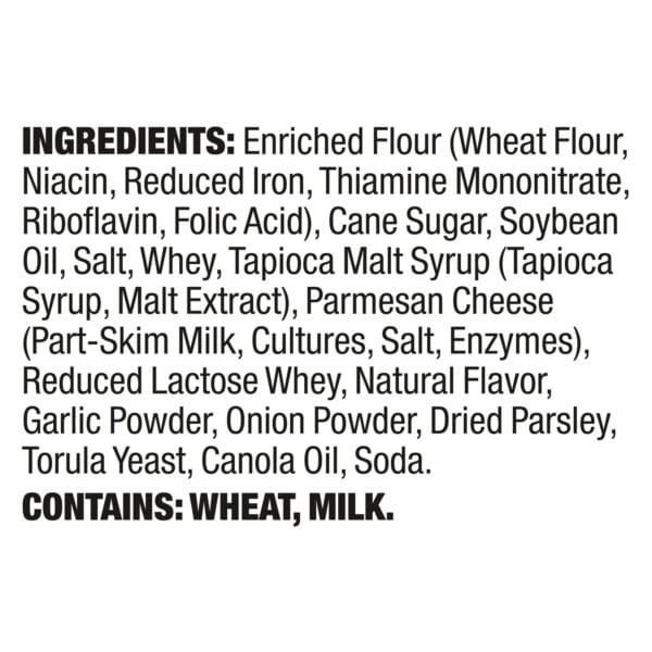 Snack Factory Garlic Parmesan Pretzel Crisps  - Case of 12 - 7.2 OZ