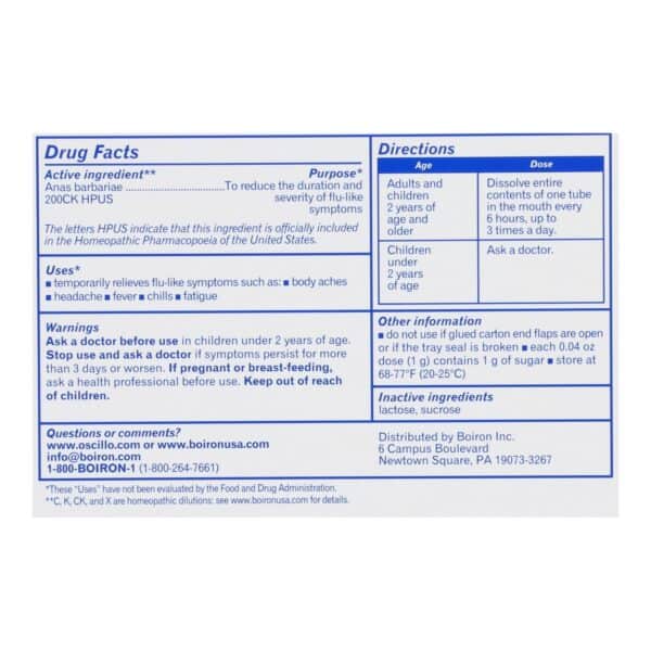 Boiron - Oscillococcinum - 6 Doses - Image 2