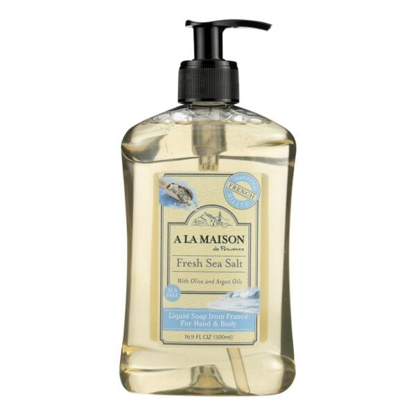A La Maison - French Liquid Soap - Fresh Sea Salt - 16.9 oz - Image 2