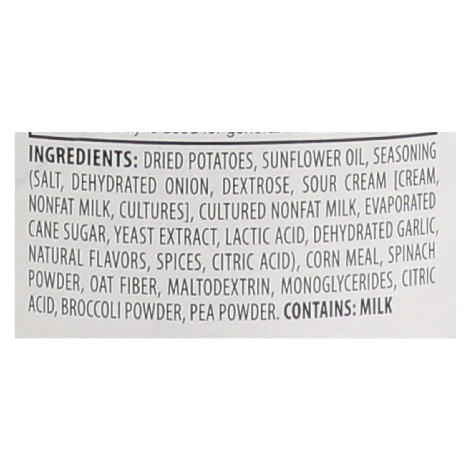 Sensible Portions Sour Cream & Onion Garden Veggie Chips In A Canister - Case of 12 - 5 OZ - Image 2