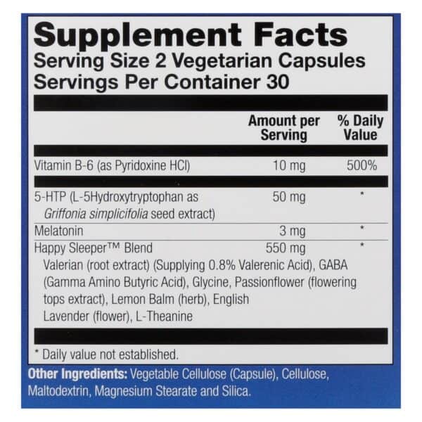 Natural Balance Happy Sleeper - 60 Vegetarian Capsules - Image 2