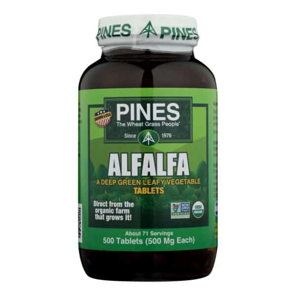 Pines International Alfalfa - Organic - Tablets - 500 Tablets - Image 3