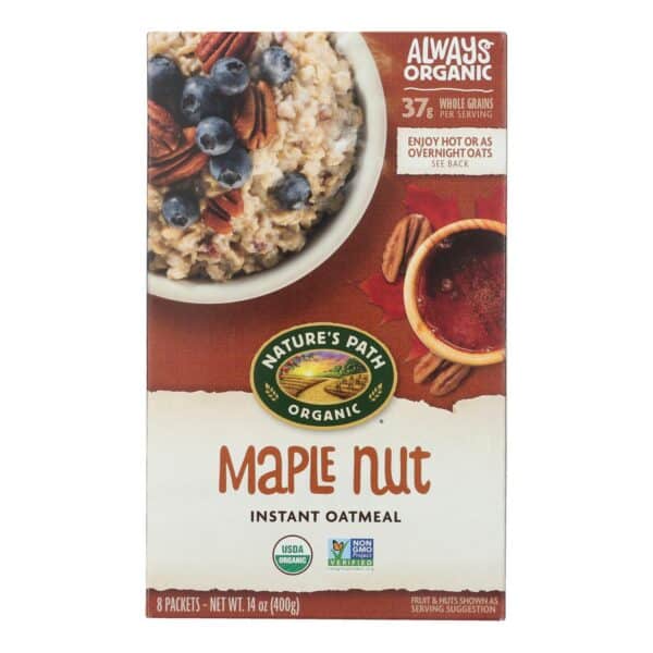Nature's Path Hot Oatmeal - Maple Nut - Case of 6 - 14 oz.