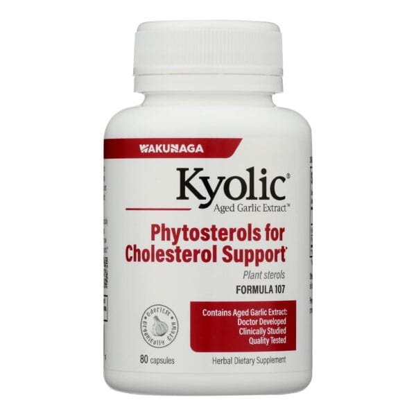 Kyolic - Aged Garlic Extract Phytosterols Formula 107 - 80 Capsules - Image 2