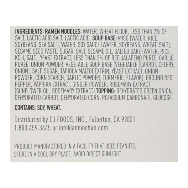 Annie Chun's - Ramen Spicy Miso - Case of 6-5.4 OZ - Image 2