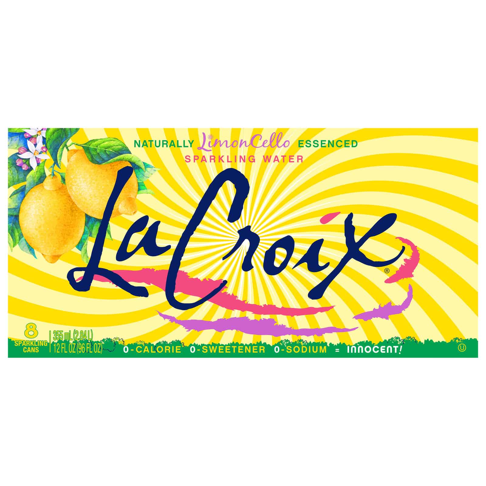 Lacroix - Sparkling Water Limoncello - Case of 3-8/12 FZ - Image 2
