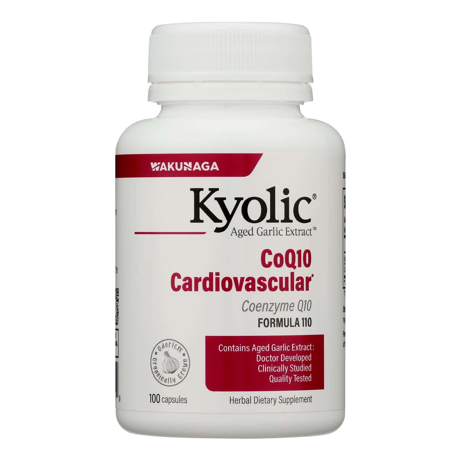 Kyolic - Aged Garlic Extract CoQ10 Formula 110 - 100 Capsules - Image 3