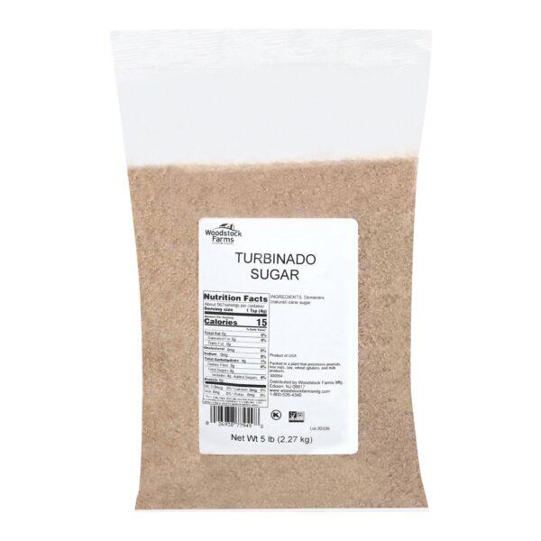 Sweeteners Sugar Turbinado - Single Bulk Item - 5LB - Image 2