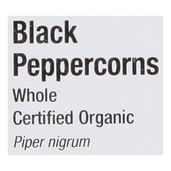 Frontier Herb Peppercorns Organic Whole Black - Single Bulk Item - 1LB - Image 2