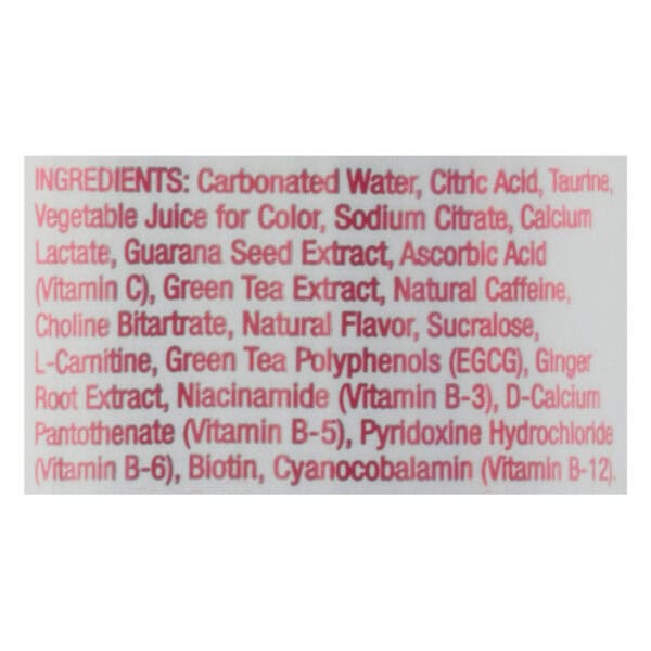 Aspire Healthy Energy - Sparkling Raspberry Acai - Case of 12 - 12 OZ