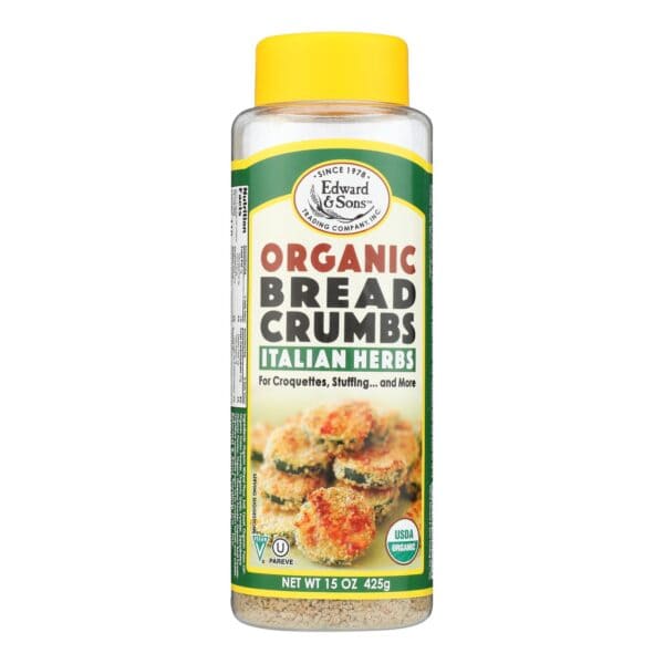 Edward and Sons Organic Italian Herb Breadcrumbs - Case of 6 - 15 oz. - Image 3