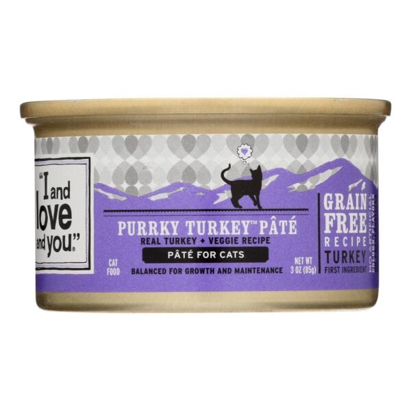Natural Protein-Rich Purrky Turkey Recipe Wet Cat Food  - Case of 24 - 3 OZ - Image 3