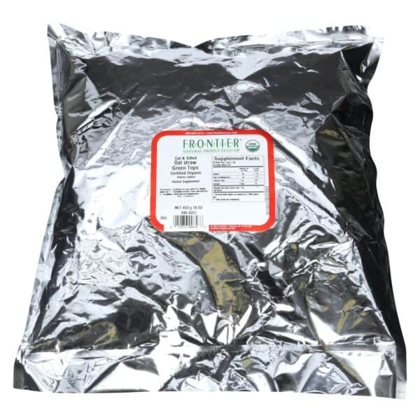 Frontier Herb Oatstraw Organic Green Tops Cut and Sifted - Single Bulk Item - 1LB - Image 2