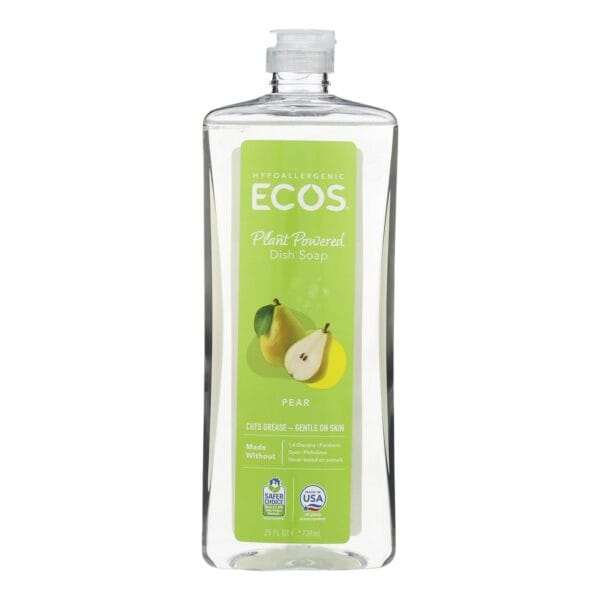 Earth Friendly Dish mate Liquid Dish Soap - Natural Pear - Case of 6 - 25 FL oz. - Image 2