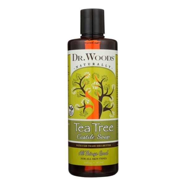 Dr. Woods Shea Vision Pure Castile Soap Tea Tree - 16 fl oz - Image 2