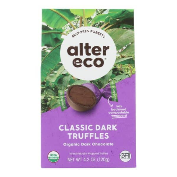 Alter Eco Americas Truffle - Organic - Black - 10 pack - 4.2 oz - case of 8