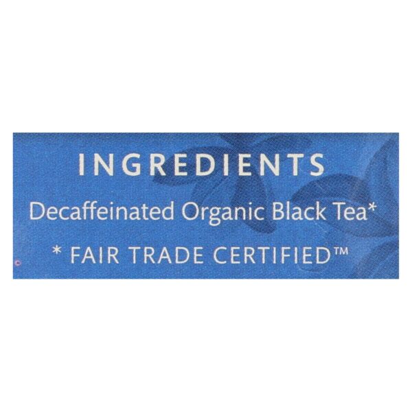 Choice Organic Black Tea - Decaffeinated English Breakfast - Case of 6 - 16 Bags - Image 2