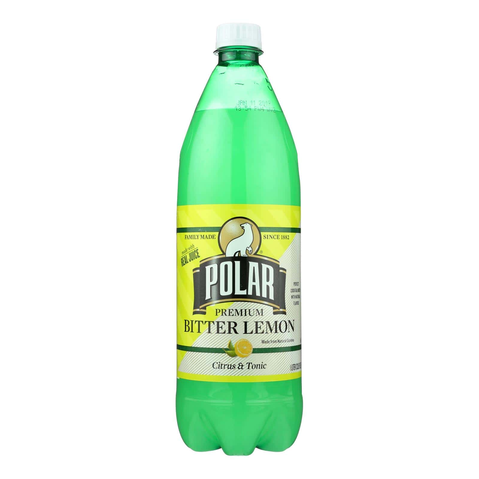 Polar Beverages Bitter Lemon - Case of 12 - 33.8 FZ - Image 2