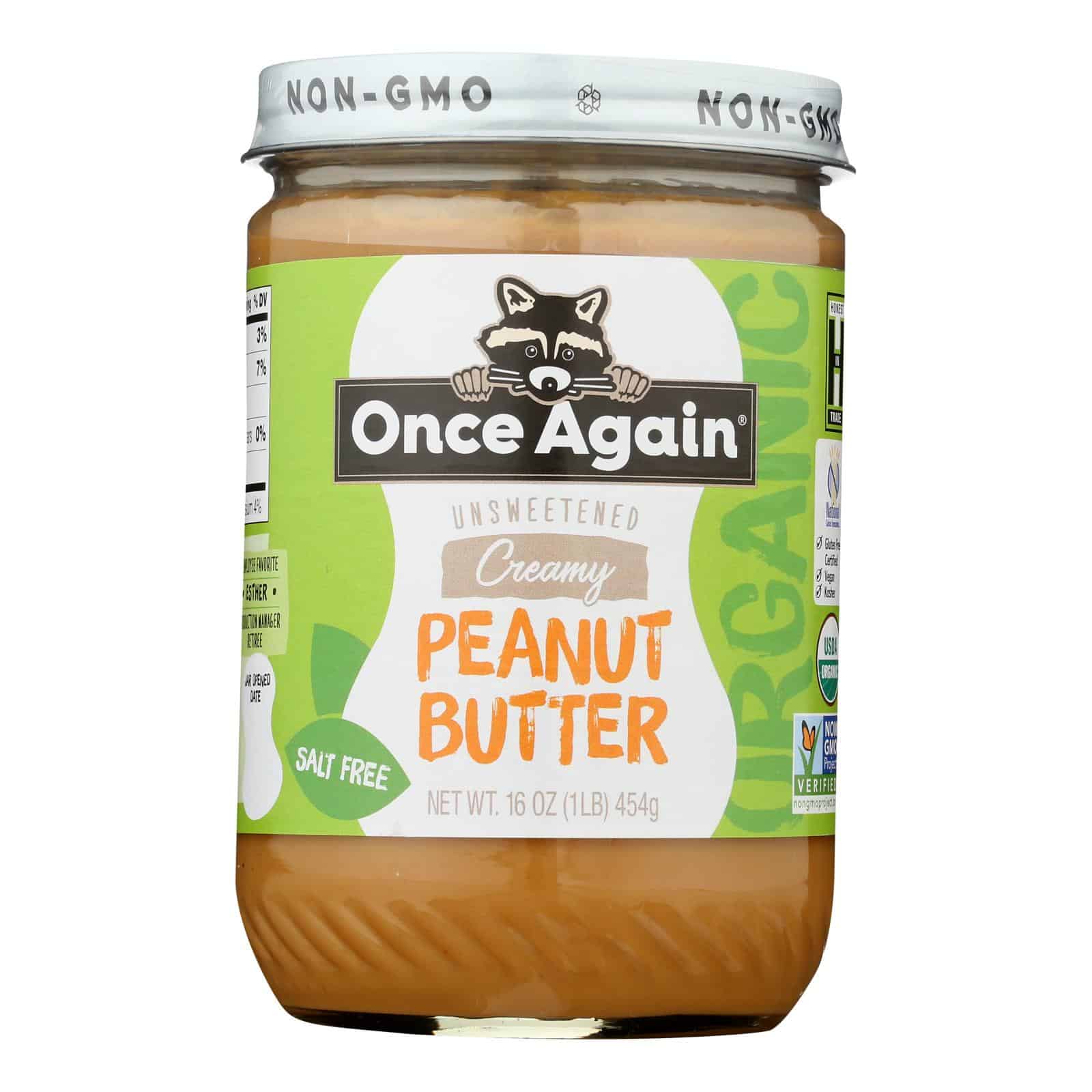 Once Again - Peanut Butter Smooth Ns - Case of 6-16 OZ - Image 2
