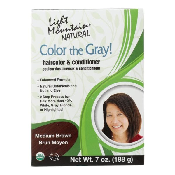 Light Mountain Clr Gry - Conditioner - Organic - Medbrwn - 7 oz - Image 2